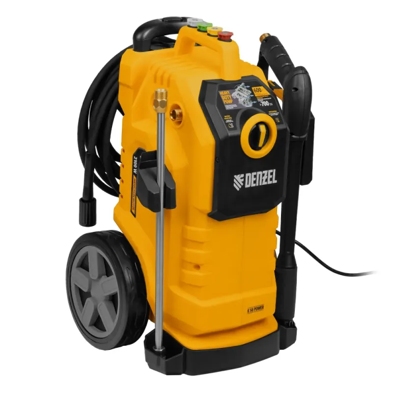 Мойка высокого давления K 50 Power, 2100 Вт, 150 бар, 600 л/ч, асинх. двиг. Denzel