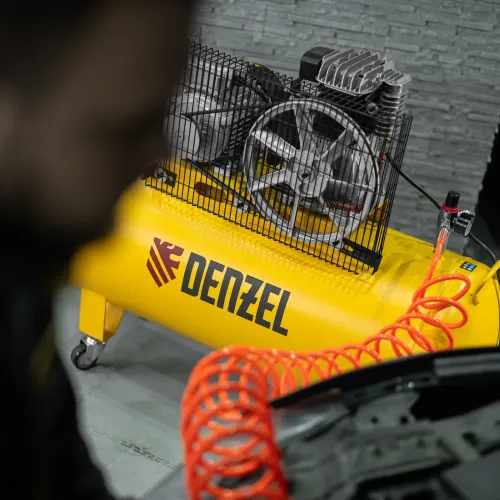 Компрессор воздушный рем. привод BCI3000-T/200, 3,0 кВт, 200 литров, 530 л/мин Denzel