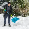 Лопата для уборки снега, полипропилен, 450х450х1355 мм, алюминиевый черенок, LUXE Palisad