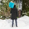 Лопата для уборки снега, полипропилен, 450х450х1355 мм, алюминиевый черенок, LUXE Palisad