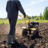 Мотоблок DPT-270X, 7 л.с, дисковое сцепление, ширина 90 см, глубина 35 см, фрез 3 х 4, ВОМ, передачи 2В/1Н Denzel