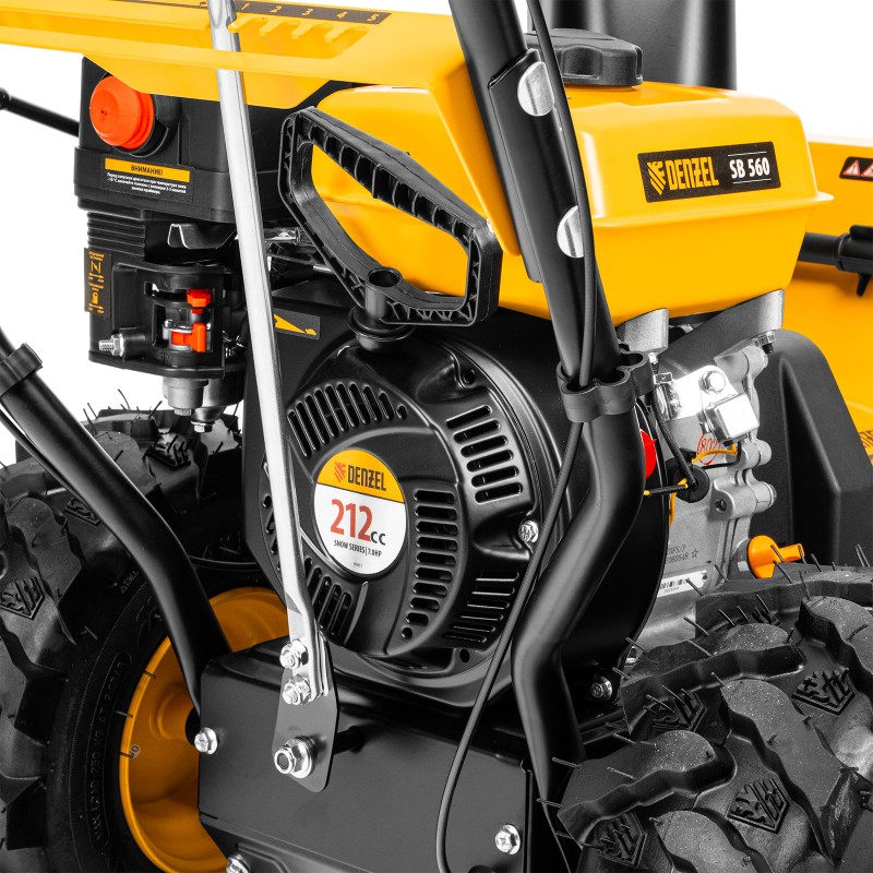 Снегоуборщик бензиновый SB 560, 212 cc, ручной старт Denzel