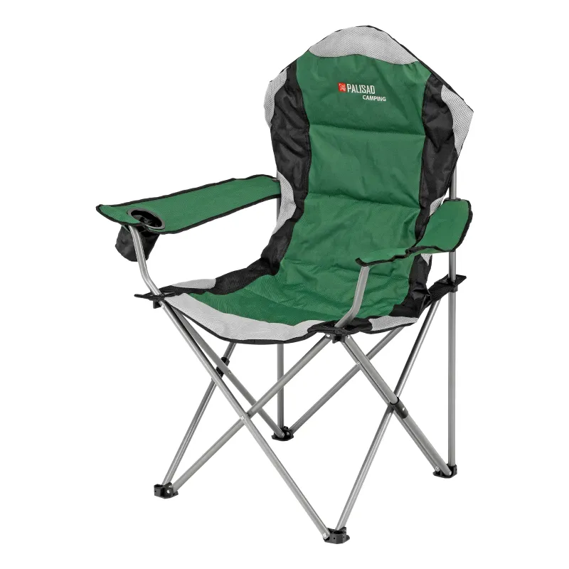 Кресло складное с подлокотниками и подстаканником 60x60x110/92 см, Camping Palisad
